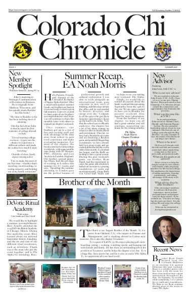 Summer issue.